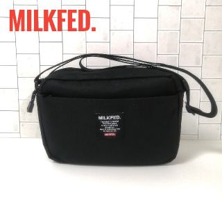 ミルクフェド(MILKFED.)の【美品】MILKFED ショルダーバッグ ブラック(ショルダーバッグ)