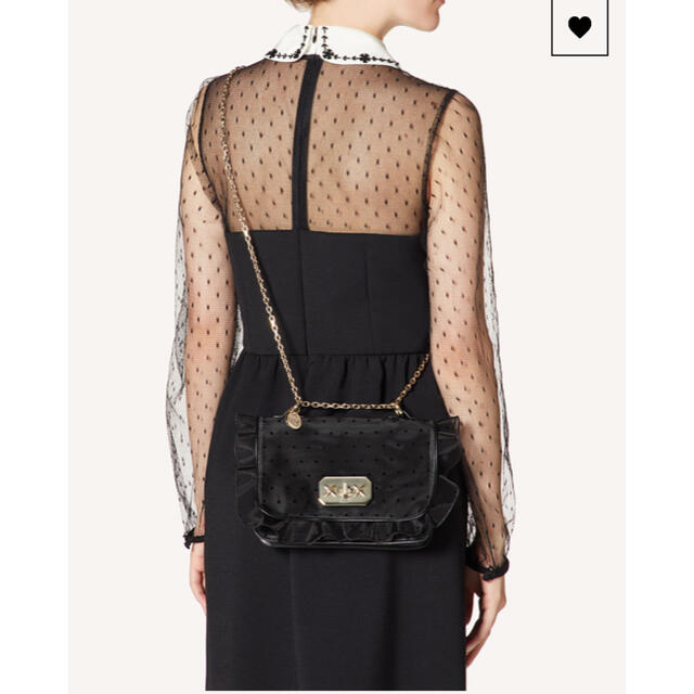 RED VALENTINO(レッドヴァレンティノ)のロック ラッフルズ ショルダーバッグ レディースのバッグ(ショルダーバッグ)の商品写真