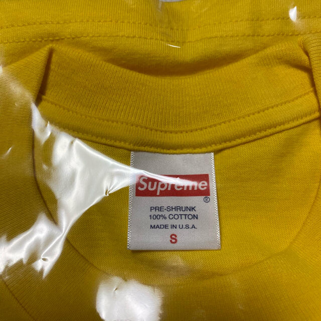Supreme(シュプリーム)のSupreme Milano Tee yellow イエロー　黄色　Sサイズ メンズのトップス(Tシャツ/カットソー(半袖/袖なし))の商品写真
