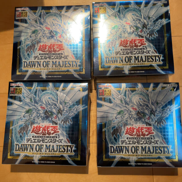 遊戯王　ドーンオブマジェスティ DAWN OF MAJESTY 4BOX