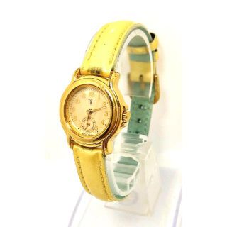 『WH-5616』電池交換済☆TRUSSARDI ☆ラウンド型スモセコ付(腕時計)