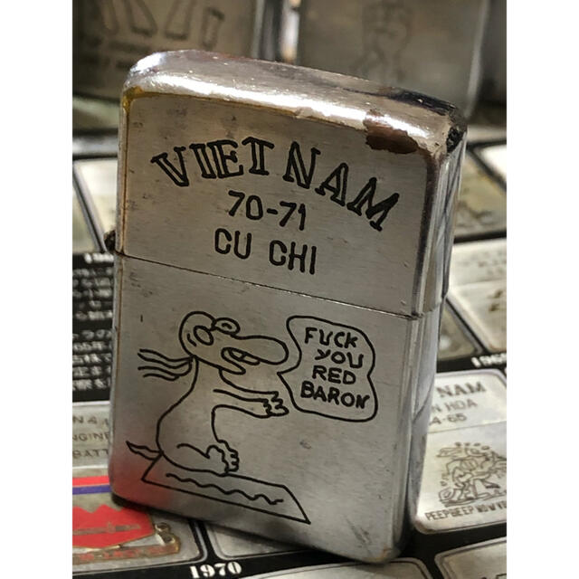 【ベトナムZIPPO】本物 1970年製ベトナムジッポー「スヌーピー」