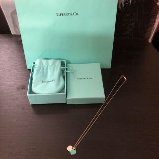 ティファニー(Tiffany & Co.)の❤️ティファニー  ブルーエナメル・ミニダブルハート　ネックレス❤️(ネックレス)