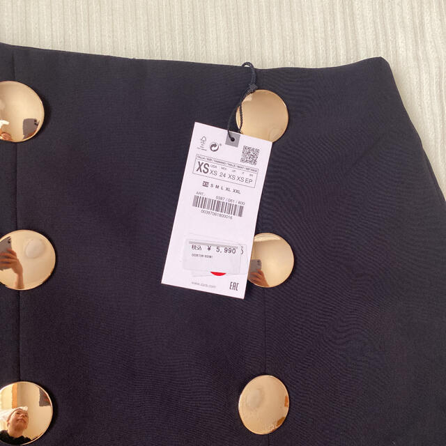 ZARA(ザラ)の新品タグ付きZARAロングスカートxs レディースのスカート(ロングスカート)の商品写真