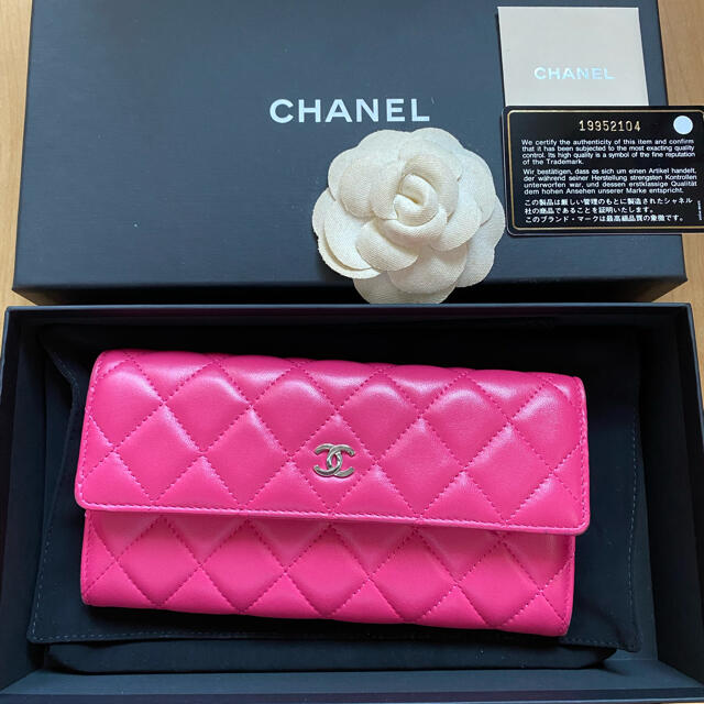 CHANEL 長財布 ピンク