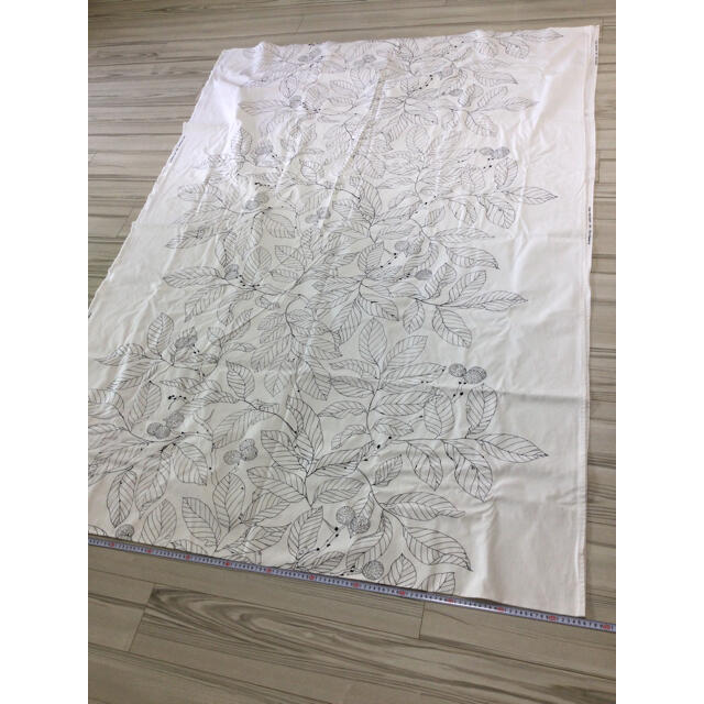 IKEA(イケア)のIKEA イケア 生地 146(150)×408 白黒 モノトーン カーテン 布 ハンドメイドの素材/材料(生地/糸)の商品写真