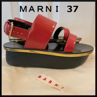 マルニ(Marni)の【MARNI】新品未使用★差し色に♪ サンダル 37(サンダル)