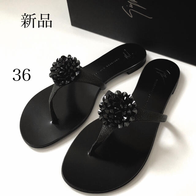 メーカー再生品 新品 36 ジュゼッペザノッティ ビジュー サンダル