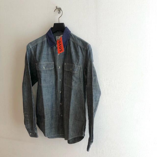 新品 DEUS EX MACHINA デウス エクス マキナ デニムシャツシャツ