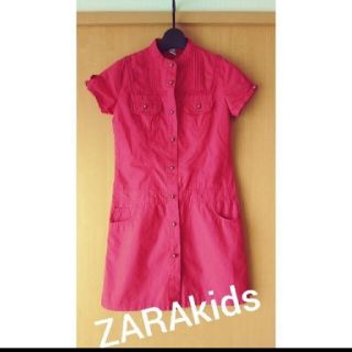 ザラキッズ(ZARA KIDS)のZARA kids★コットンシャツワンピ140150(ワンピース)