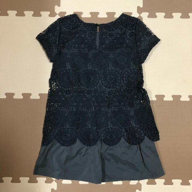 ZARA(ザラ)のがーにゃん様専用♡ZARA♡122♡6/7♡レース重ねワンピース♡ブラック キッズ/ベビー/マタニティのキッズ服女の子用(90cm~)(ワンピース)の商品写真