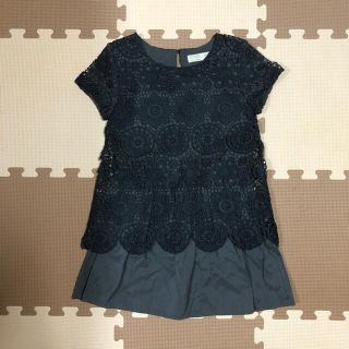 ザラ(ZARA)のがーにゃん様専用♡ZARA♡122♡6/7♡レース重ねワンピース♡ブラック(ワンピース)