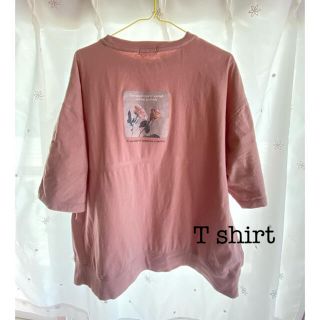 Tシャツ　ピンク　LL (Tシャツ(半袖/袖なし))