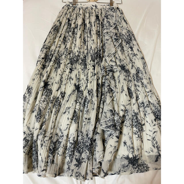 Pleated Chiffon Long Skirt - ロングスカート