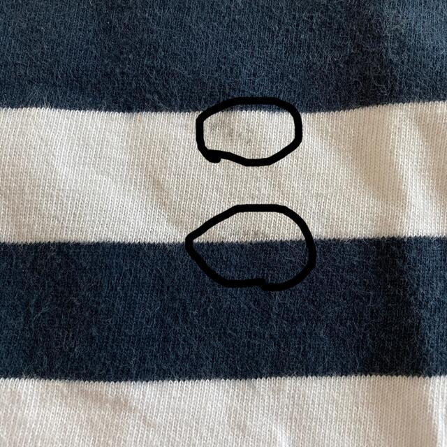BREEZE(ブリーズ)のキッズ　紺白ボーダーTシャツ　130 キッズ/ベビー/マタニティのキッズ服男の子用(90cm~)(Tシャツ/カットソー)の商品写真
