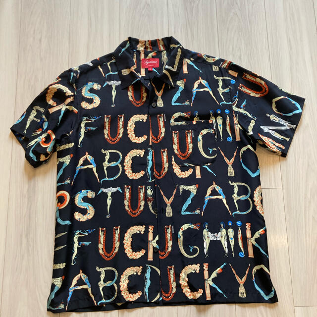 supreme Alphabet Silk Shirt アルファベットシャツ 1