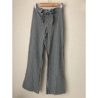 ザラ(ZARA)のZARA  チェックスリットパンツ(カジュアルパンツ)