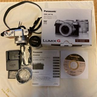 パナソニック(Panasonic)のLUMIX ルミックスDMC-GF7W 超美品 プラス単焦点レンズ25mmセット(ミラーレス一眼)