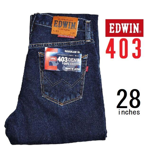 EDWIN(エドウィン)の新品　28インチ　EDWIN　403　インターナショナルベーシック メンズのパンツ(デニム/ジーンズ)の商品写真