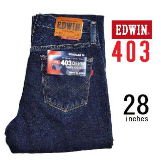 エドウィン(EDWIN)の新品　28インチ　EDWIN　403　インターナショナルベーシック(デニム/ジーンズ)