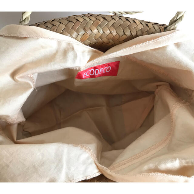 BEAMS(ビームス)の【美品】ECODECO カゴバック レディースのバッグ(かごバッグ/ストローバッグ)の商品写真