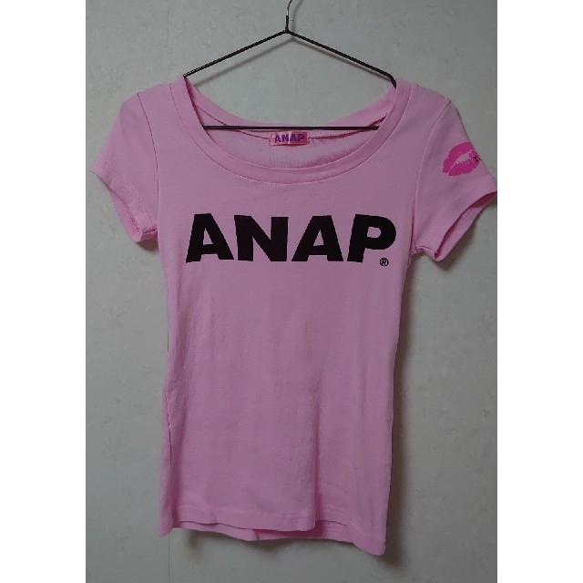 ANAP(アナップ)のアナップ Tシャツ ピンク レディースのトップス(Tシャツ(半袖/袖なし))の商品写真