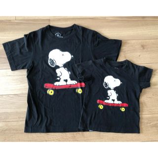 スヌーピー(SNOOPY)のユニクロ　カウズ　スヌーピー　コラボTシャツ2枚　親子コーデ(Tシャツ/カットソー(半袖/袖なし))