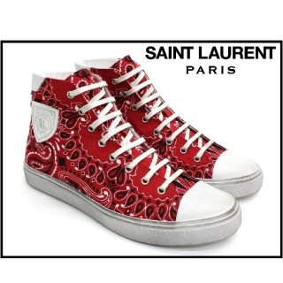 サンローラン(Saint Laurent)の定価10万円 2019即完売 サンローラン ペイズリー柄スニーカー(スニーカー)