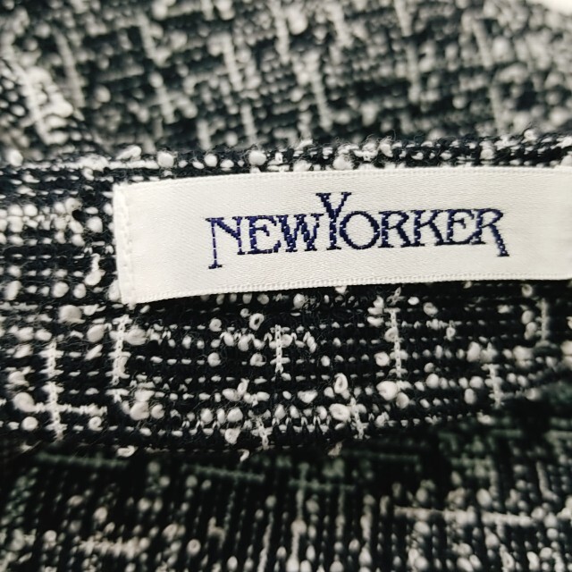 NEWYORKER(ニューヨーカー)のNEW YORKER ニューヨーカー ジャケット トップス 総柄  レディースのジャケット/アウター(ノーカラージャケット)の商品写真