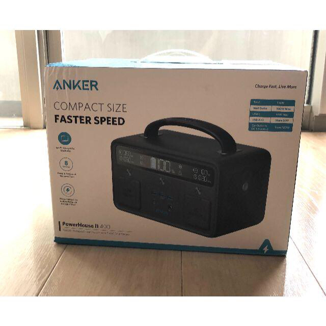 【新品】Anker PowerHouse II 400　キャンプ／非常用　電源 スポーツ/アウトドアのアウトドア(その他)の商品写真