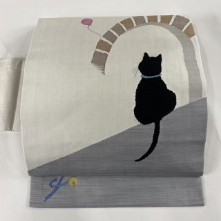 名古屋帯 美品 逸品 正絹 【中古】(帯)