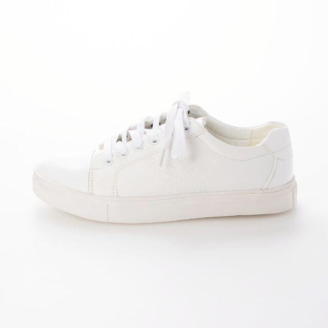 【新品 未使用】ホワイトスニーカー 27.5cm 白 21108 メンズの靴/シューズ(スニーカー)の商品写真