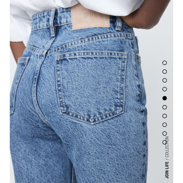 ZARA - 新品!ZARA ザラ マムフィットデニムパンツ ブルーグレー 32の ...