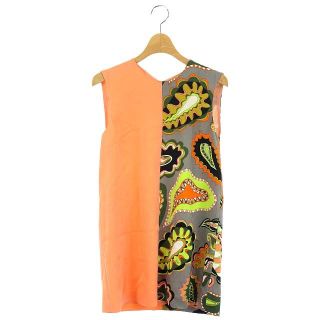 エミリオプッチ(EMILIO PUCCI)のエミリオプッチ ペイズリー柄切替ワンピース チュニック ノースリーブ ミニ 40(その他)