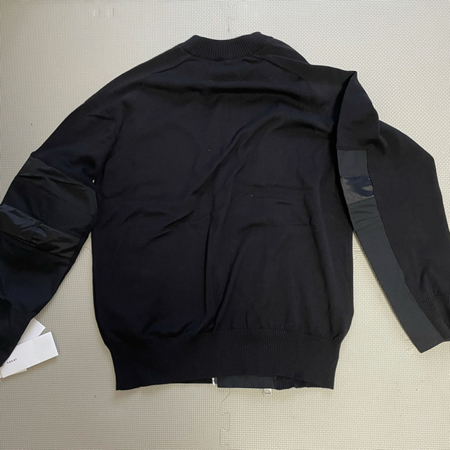 sacai(サカイ)のsacai Cotton Nylon Oxford Knit Blouson 3 メンズのトップス(ニット/セーター)の商品写真