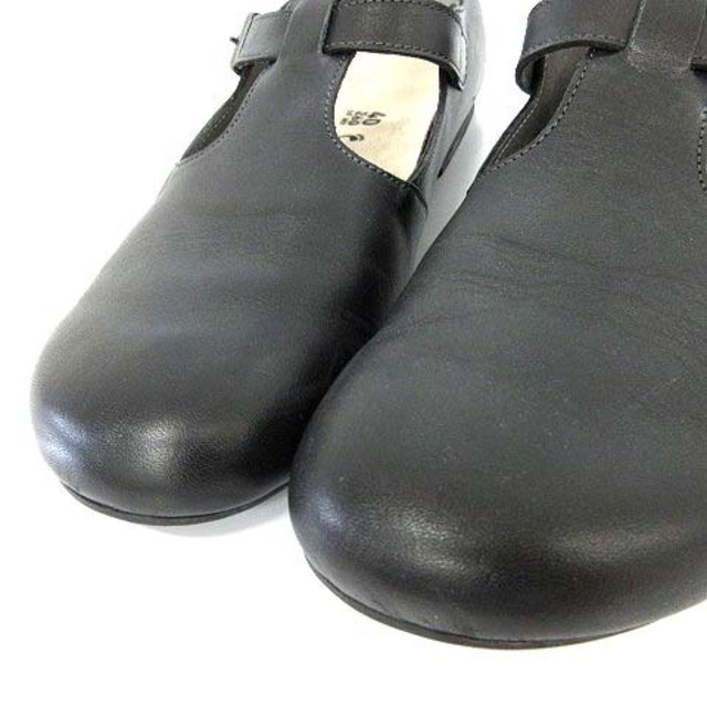 BIRKENSTOCK(ビルケンシュトック)のビルケンシュトック ティッケル レザー T ストラップ シューズ 40 黒 レディースの靴/シューズ(ローファー/革靴)の商品写真