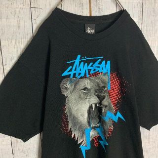 STUSSY - 【大人気デザイン☆ライオン】ステューシー ビッグロゴ T