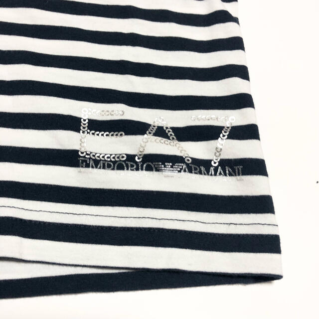 Emporio Armani(エンポリオアルマーニ)のEMPOLIO ARMANI s/s V Neck Border Tshirt レディースのトップス(Tシャツ(半袖/袖なし))の商品写真