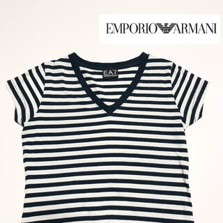 エンポリオアルマーニ(Emporio Armani)のEMPOLIO ARMANI s/s V Neck Border Tshirt(Tシャツ(半袖/袖なし))