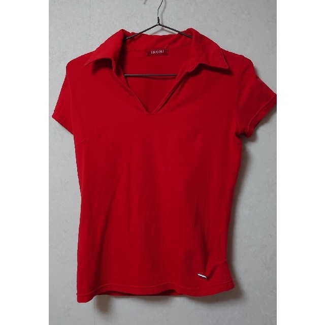 INGNI(イング)のイング ポロシャツ 赤 レディースのトップス(ポロシャツ)の商品写真