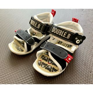 ダブルビー(DOUBLE.B)のダブルB  つま先ガード　ベビーサンダル　13cm(サンダル)