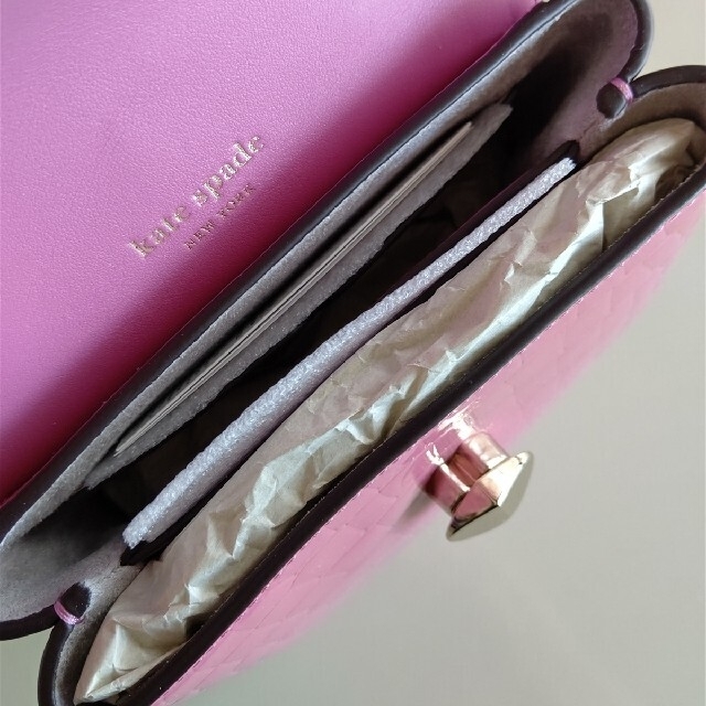 Kate Spade ♠︎  ケイトスペード クロコ 二つ折り財布