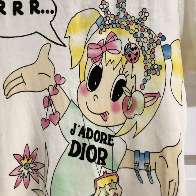 Christian Dior(クリスチャンディオール)のヴィンテージディオール　Dior ディオール　girlプリントTシャツ　 レディースのトップス(Tシャツ(半袖/袖なし))の商品写真