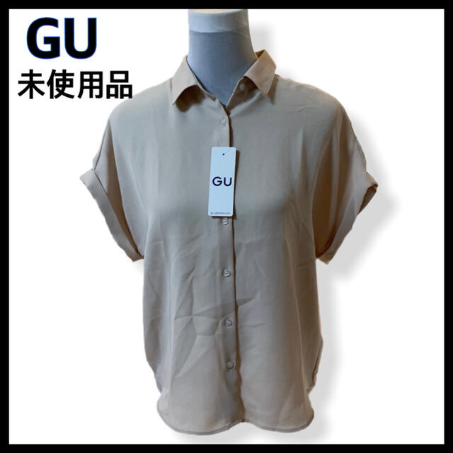 GU(ジーユー)のGU ジーユー  半袖シャツ エアリーシャツ  レディースのトップス(Tシャツ(半袖/袖なし))の商品写真