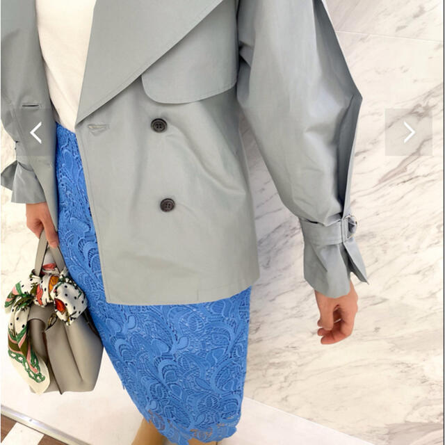 ANAYI(アナイ)のボタニカルケミカルレースタイトスカート レディースのスカート(ひざ丈スカート)の商品写真