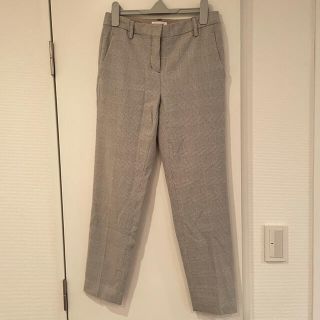 プラステ(PLST)のPLST グレンチェックパンツ グレー Mサイズ(クロップドパンツ)