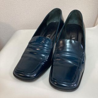 プラダ(PRADA)のプラダ　ヒールローファー　24cm(ローファー/革靴)