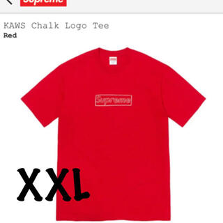 シュプリーム(Supreme)のSupreme KAWS Chalk Logo Tee red(Tシャツ/カットソー(半袖/袖なし))