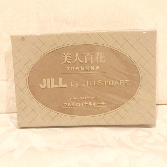 JILL by JILLSTUART(ジルバイジルスチュアート)の美人百花　7月号　付録　未開封　ポーチ　ジルスチュアート エンタメ/ホビーの雑誌(ファッション)の商品写真