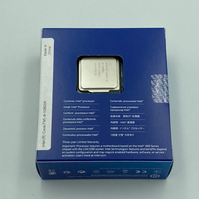 INTEL (インテル) core i9 10900K BOX